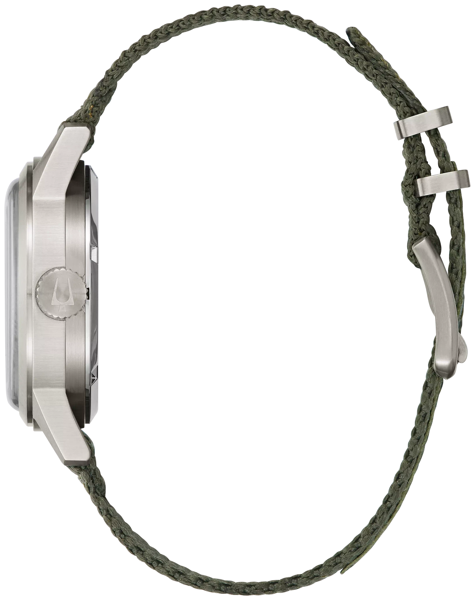 Black Dial Nylon Strap Hack Watch 96A259 | Bulova